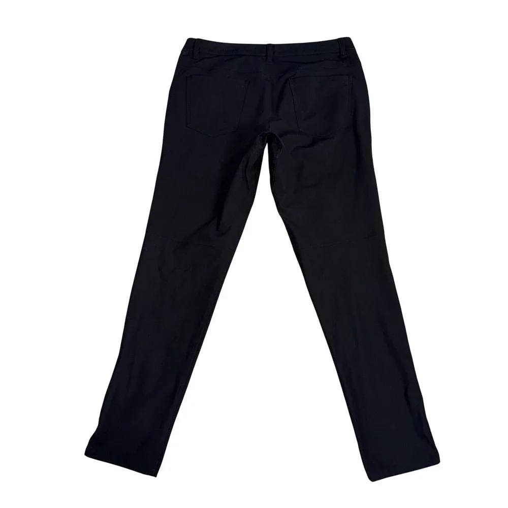 Lululemon ABC Slim-Fit Pants Mens 32 Black Excellent Warpstreme Tech Trouser